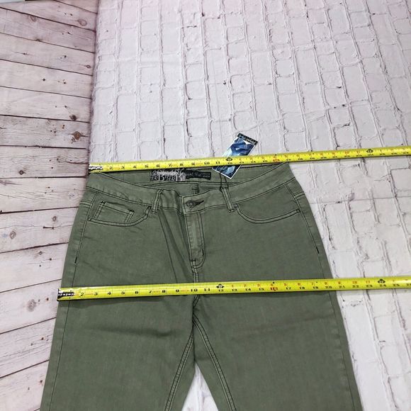 NWT Royal Blue Women Sofia Jeans Size 15 X 32 Olive Green Denim B209 -28 - Picture 2 of 16